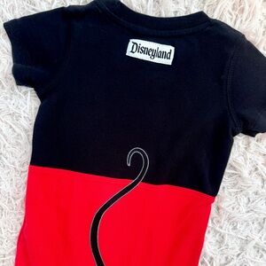 Disneyland Mickey Mouse Red and Black Bodysuit